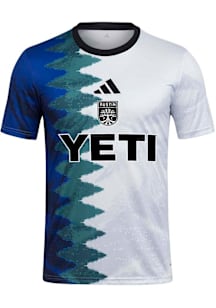 Adidas Austin FC Mens White Gaming Pre-match Jersey