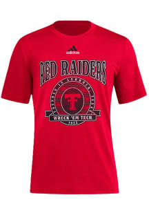Adidas Texas Tech Red Raiders Red Ovals Are The New Triangle Short Sleeve Fashion T Shirt