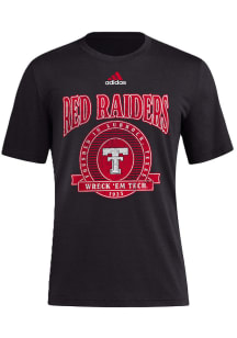Adidas Texas Tech Red Raiders Black Ovals Are The New Triangle Short Sleeve Fashion T Shirt