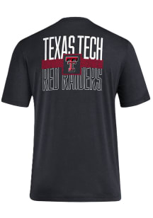 Adidas Texas Tech Red Raiders Black Meet In The Middle Blend Short Sleeve Fashion T Shirt