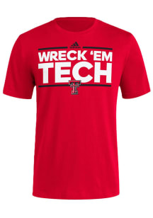 Adidas Texas Tech Red Raiders Red Dassler Local Fresh Short Sleeve T Shirt