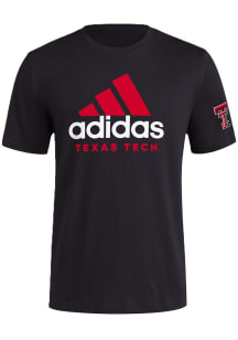 Adidas Texas Tech Red Raiders Black School DNA Short Sleeve T Shirt