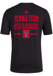 Adidas Texas Tech Red Raiders Black Back On Deck Short Sleeve T Shirt