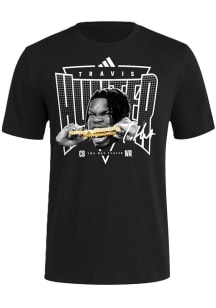 Travis Hunter Colorado Buffaloes Black Gold Chain Short Sleeve Fashion Player T Shirt