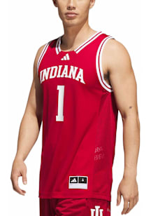 Mens Indiana Hoosiers Red Adidas Swingman Replica Basketball Jersey