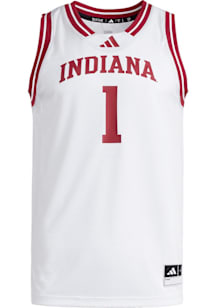 Mens Indiana Hoosiers White Adidas Swingman Replica Basketball Jersey