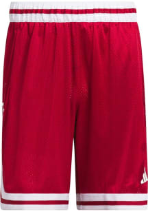 Mens Indiana Hoosiers Red Adidas Swingman Shorts