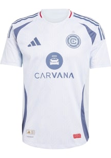 Chicago Fire Mens Adidas Authentic Soccer 25-26 Away Jersey - Light Blue