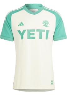 Austin FC Mens Adidas Authentic Soccer 24-25 Away Jersey - Tan