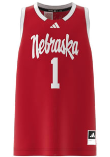 Adidas Nebraska Cornhuskers Youth Swingman No 1 Red Basketball Jersey