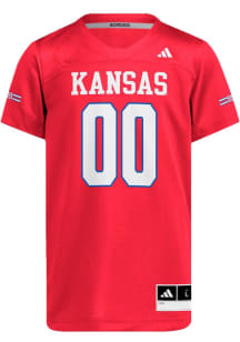 Adidas Kansas Jayhawks Youth White Strategy Football Jersey