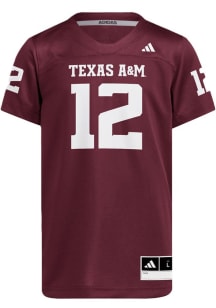 Adidas Texas A&amp;M Aggies Youth Maroon Strategy Football Jersey