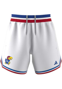 Adidas Kansas Jayhawks Mens White Swingman Design Shorts