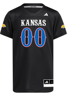 Adidas Kansas Jayhawks Youth Black Strategy Football Jersey