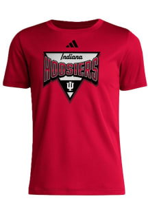 Youth Indiana Hoosiers Cardinal Adidas What A Relief Short Sleeve T-Shirt