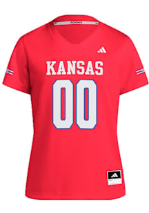 Adidas Kansas Jayhawks Womens Red Replica Football Jersey