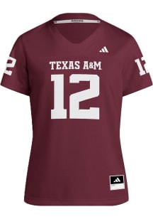 Adidas Texas A&amp;M Aggies Womens Maroon Replica Football Jersey