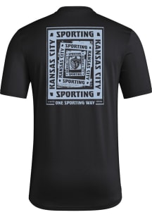 Adidas Sporting Kansas City Black Local Warp Short Sleeve T Shirt