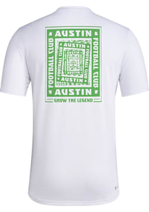 Adidas Austin FC White Local Warp Short Sleeve T Shirt