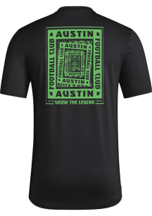 Adidas Austin FC Black Local Warp Short Sleeve T Shirt