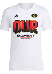 Adidas Grambling State Tigers White Basketball March Madness Short Sleeve T Shirt