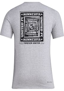 Adidas Minnesota United FC Grey Local Warp Short Sleeve T Shirt