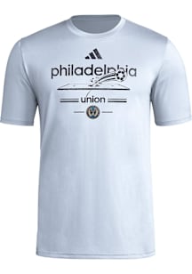 Adidas Philadelphia Union Light Blue Vintage Worldie Short Sleeve T Shirt