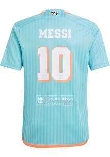 Lionel Messi  Adidas Inter Miami CF Youth Green 3rd Jersey Soccer Jersey