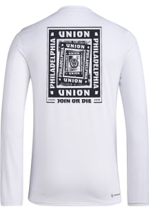 Adidas Philadelphia Union White Local Warp Long Sleeve T-Shirt