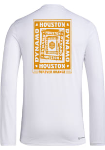 Adidas Houston Dynamo White Local Warp Long Sleeve T-Shirt