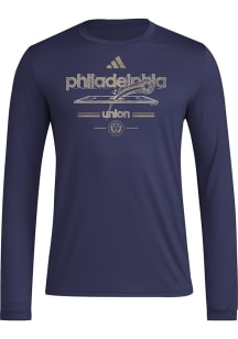 Adidas Philadelphia Union Navy Blue Vintage Worldie Long Sleeve T-Shirt