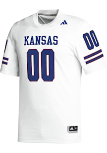 Adidas Kansas Jayhawks White Replica Football Jersey