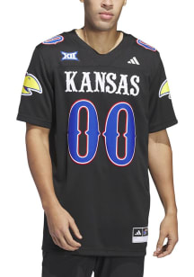 Adidas Kansas Jayhawks Black Premier Strategy Football Jersey