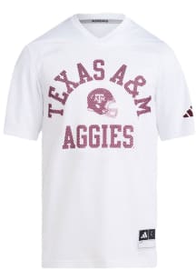 Adidas Texas A&amp;M Aggies White Tailgate Style Football Jersey