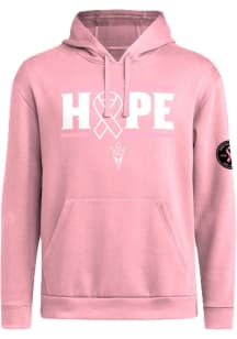 Adidas Arizona State Sun Devils Mens Pink Breast Cancer Awareness Fleece Long Sleeve Hoodie