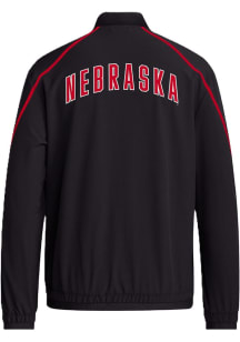 Mens Nebraska Cornhuskers Black Adidas Athlete Travel Light Weight Jacket