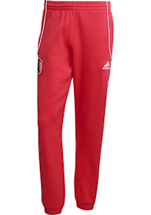 Adidas St Louis City SC Mens Red Travel Pants