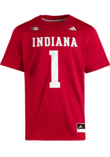 Mens Indiana Hoosiers Cardinal Adidas Home Football Jersey