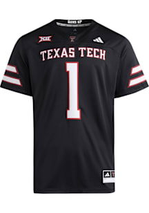Adidas Texas Tech Red Raiders Black Football Alternate Football Jersey