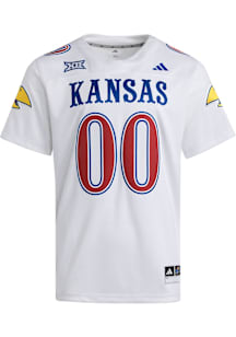 Adidas Kansas Jayhawks White Premier Strategy Football Jersey