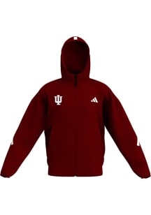 Adidas Indiana Hoosiers Mens Cardinal ZNE Long Sleeve Zip