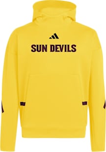 Adidas Arizona State Sun Devils Mens Gold ZNE Hood