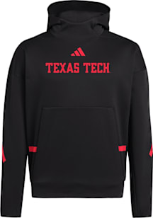 Adidas Texas Tech Red Raiders Mens Black ZNE Hood
