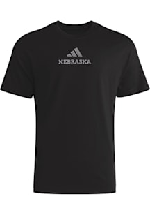 Adidas Nebraska Cornhuskers Black ALL SZN TEE FA Short Sleeve T Shirt