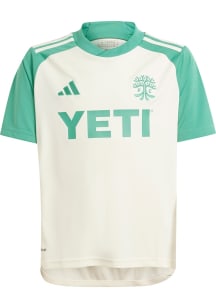 Adidas Austin FC Youth White 24/25 Away Replica Soccer Jersey