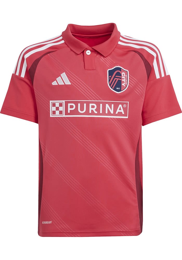 Adidas St Louis City SC Youth Red 25/26 Home Replica Soccer Jersey