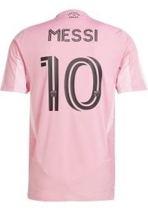 Lionel Messi Inter Miami CF Mens Authentic Soccer 25-26 Home Jersey - Pink