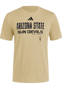 Adidas Arizona State Sun Devils Natural Salute to Service Short Sleeve T Shirt