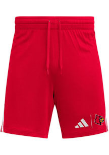 Adidas Louisville Cardinals Mens Cardinal 3 Stripe Shorts