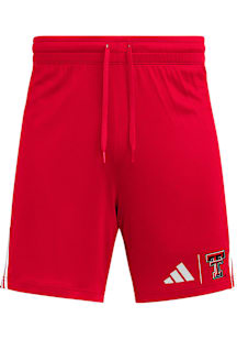 Adidas Texas Tech Red Raiders Mens Red 3 Stripe Shorts